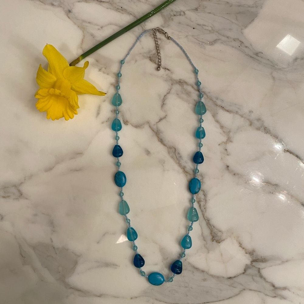 Blue Beaded Necklace
